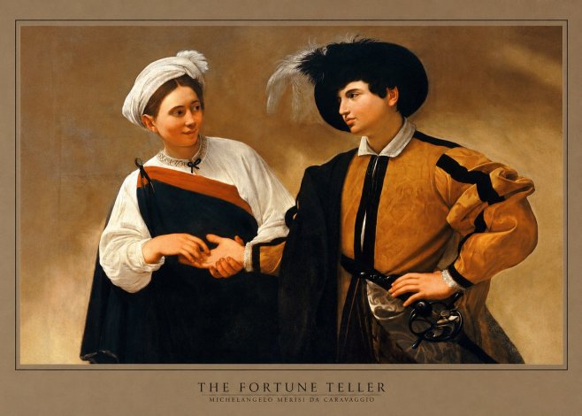 Michelangelo Merisi da Caravaggio The Fortune Teller I No5 - Poszter