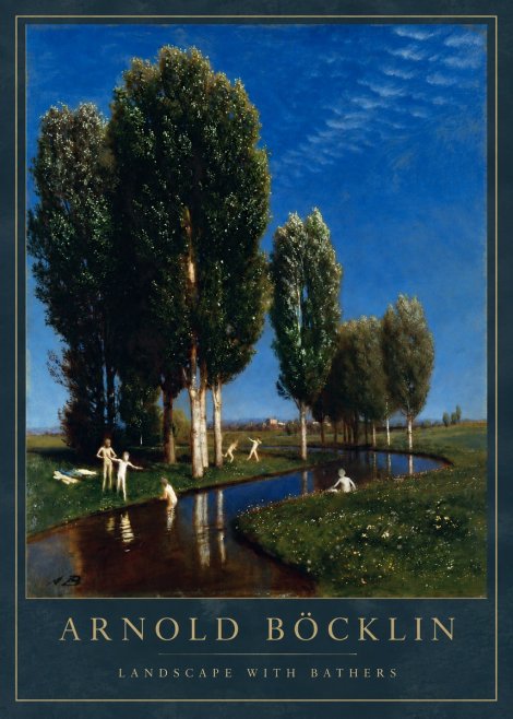 Arnold Böcklin Landscape with Bathers No3 - Poszter