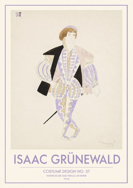 Isaac Grünewald Costume Design No. 37 No1 - Poszter