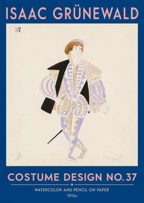 Isaac Grünewald Costume Design No. 37 No2 - Poszter