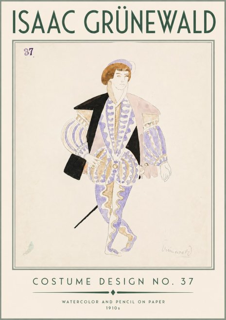Isaac Grünewald Costume Design No. 37 No3 - Poszter
