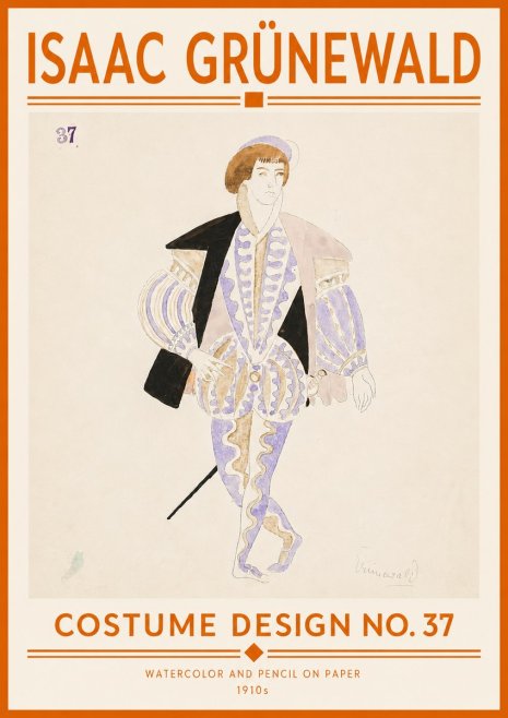 Isaac Grünewald Costume Design No. 37 No5 - Poszter
