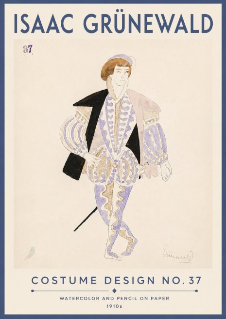 Isaac Grünewald Costume Design No. 37 No6 - Poszter