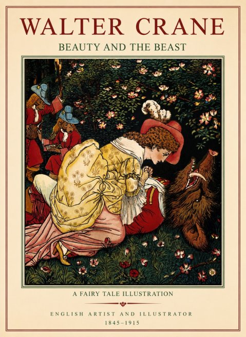 Walter Crane Beauty and the Beast No1 - Poszter
