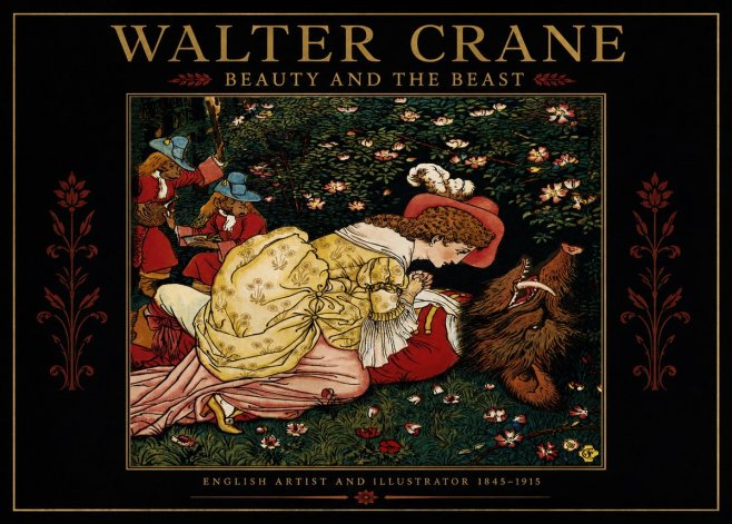 Walter Crane Beauty and the Beast No2 - Poszter