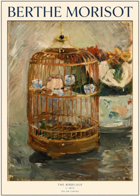 Berthe Morisot The Birdcage II No1 - Poszter