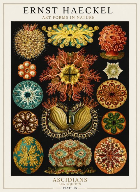 Ernst Haeckel Ascidiae — Sea Squirts No3 - Poszter