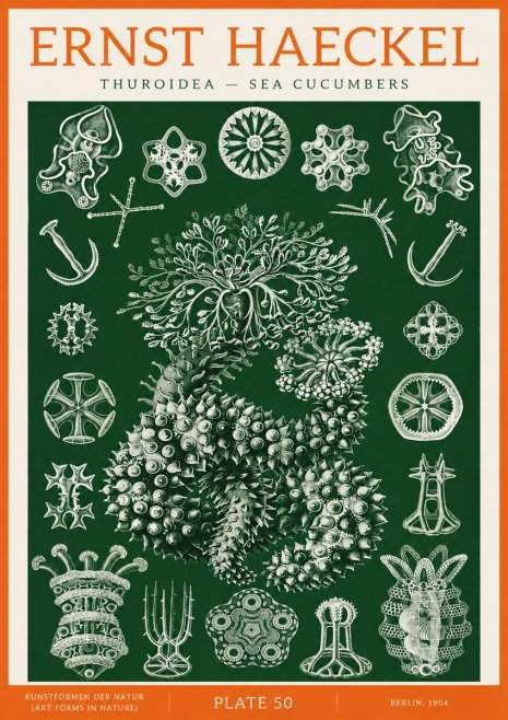 Ernst Haeckel Thuroidea - Sea Organisms No3 - Poszter