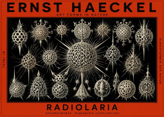Ernst Haeckel Radiolaria No2 - Poszter