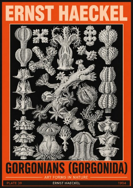 Ernst Haeckel Gorgonians No5 - Poszter
