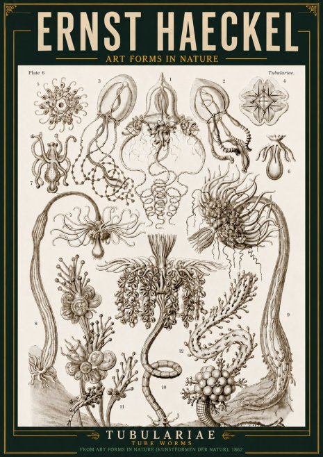Ernst Haeckel Tubulariae No3 - Poszter