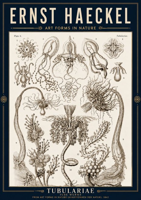 Ernst Haeckel Tubulariae No4 - Poszter