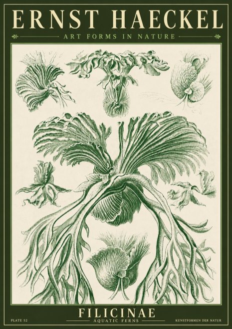 Ernst Haeckel Filicinae No4 - Poszter