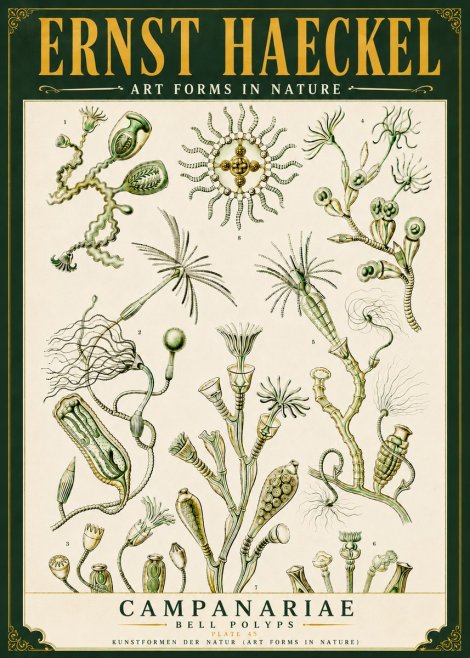 Ernst Haeckel Campanariae – Bell Polyps No6 - Poszter
