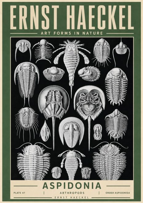 Ernst Haeckel Aspidonia No4 - Poszter