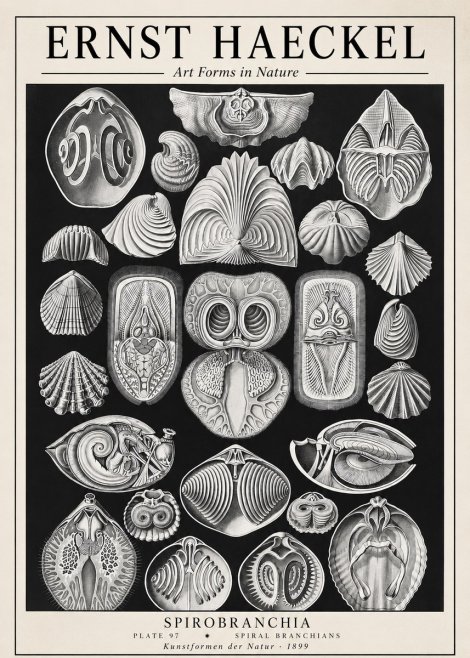 Ernst Haeckel Spirobranchia No1 - Poszter