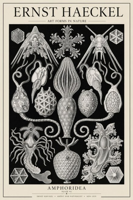 Ernst Haeckel Amphoridea No6 - Poszter