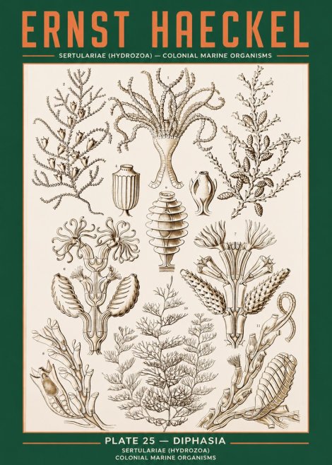 Ernst Haeckel Sertulariidae No3 - Poszter