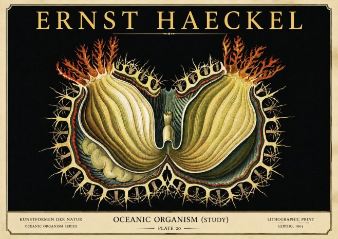Ernst Haeckel Nature's Architecture No6 - Poszter