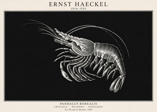 Ernst Haeckel Pandalus Borealis No1 - Poszter