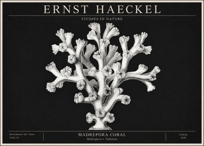 Ernst Haeckel Corallium Rubrum I No2 - Poszter