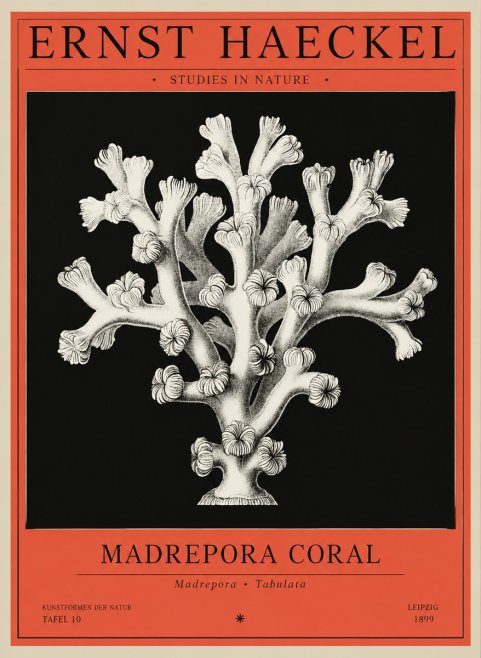Ernst Haeckel Corallium Rubrum I No3 - Poszter