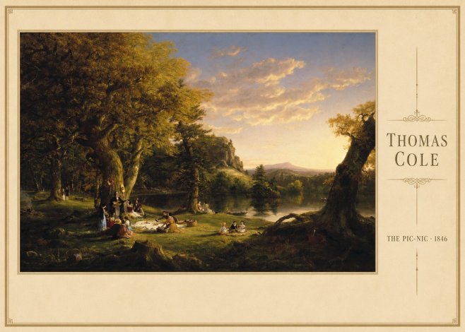 Thomas Cole The Pic-nic I No3 - Poszter