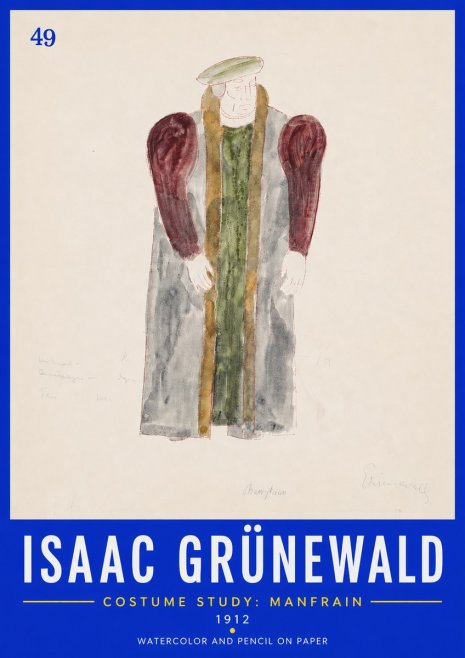Isaac Grünewald Costume Study: Manfrain No6 - Poszter