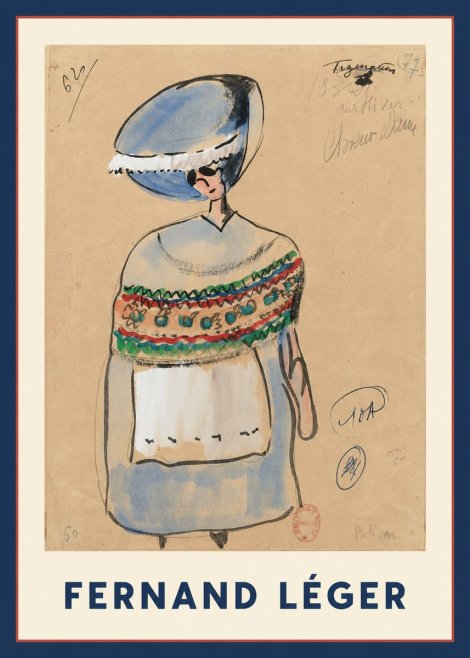 Fernand Léger Choeur Dame No1 - Poszter