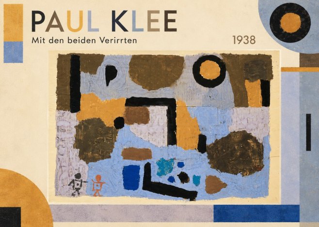 Paul Klee Mit Den Beiden Verirrten No1 - Poszter