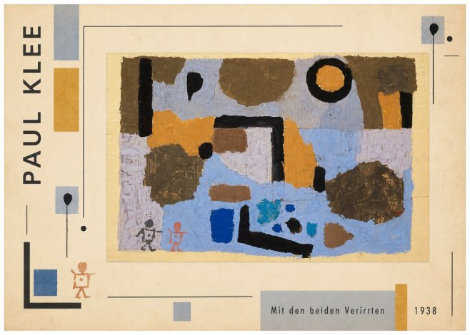 Paul Klee Mit Den Beiden Verirrten No2 - Poszter