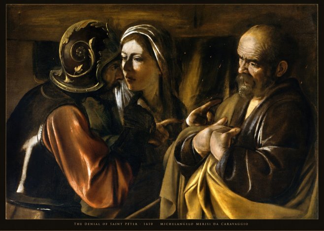Michelangelo Merisi da Caravaggio The Denial of Saint Peter No5 - Poszter
