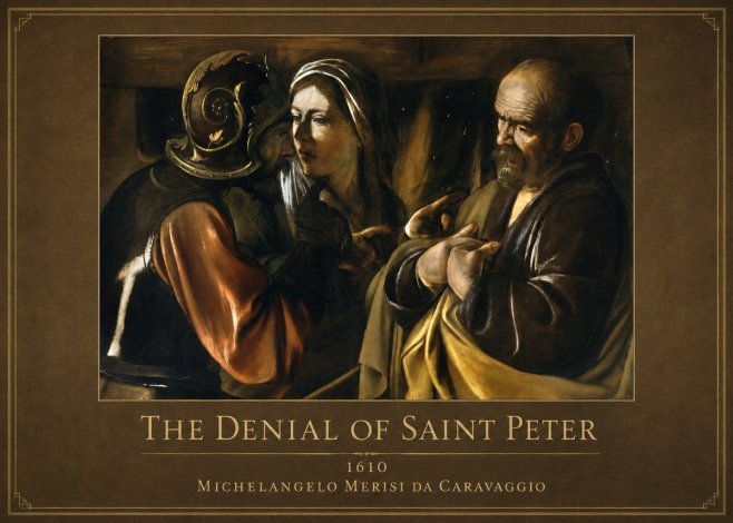 Michelangelo Merisi da Caravaggio The Denial of Saint Peter No6 - Poszter