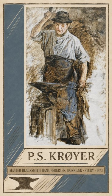 P.S. Krøyer Master Blacksmith Hans Pedersen, Hornbaek · Study · 1873 No3 - Poszter