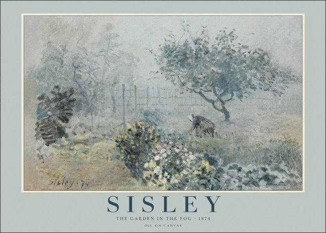 Sisley The Garden in the Fog No2 - Poszter