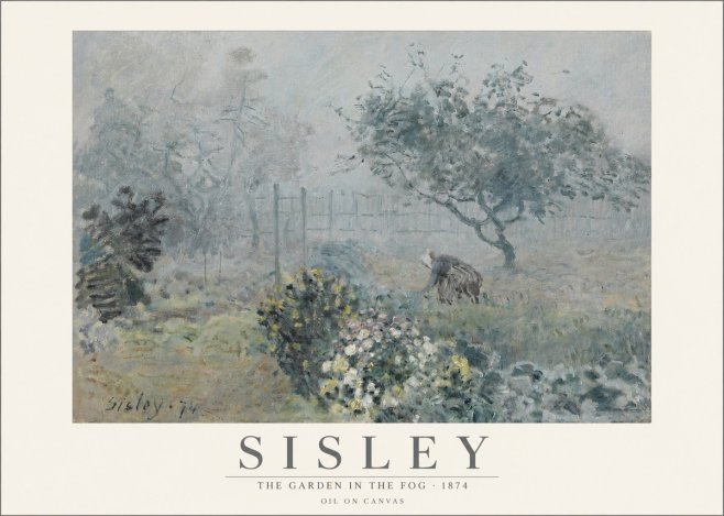 Sisley The Garden in the Fog No3 - Poszter