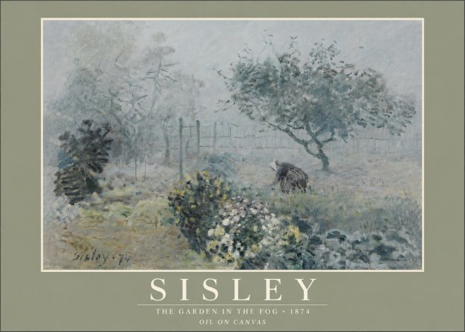 Sisley The Garden in the Fog No5 - Poszter