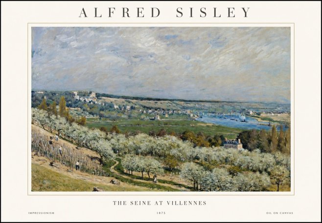 Sisley The Seine at Villennes No1 - Poszter