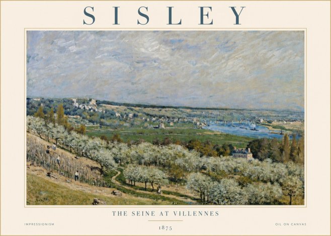 Sisley The Seine at Villennes No4 - Poszter