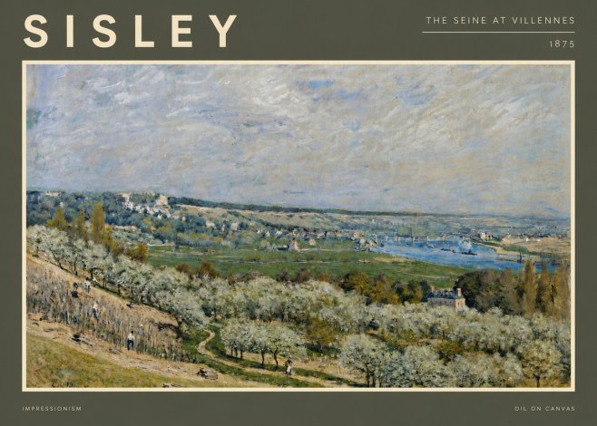 Sisley The Seine at Villennes No5 - Poszter