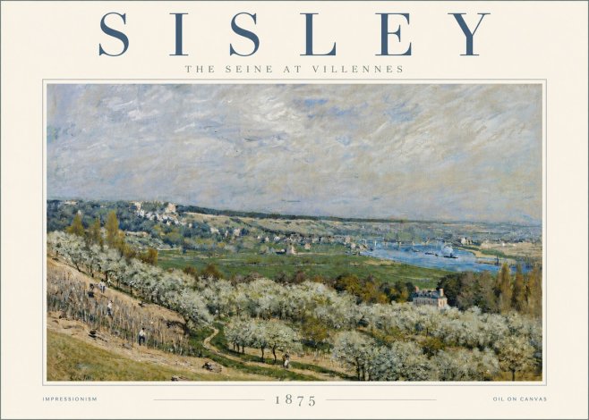 Sisley The Seine at Villennes No6 - Poszter