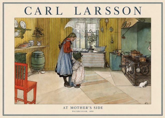 Carl Larsson At Mother's Side No1 - Poszter