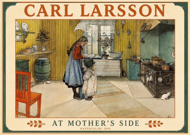 Carl Larsson At Mother's Side No2 - Poszter