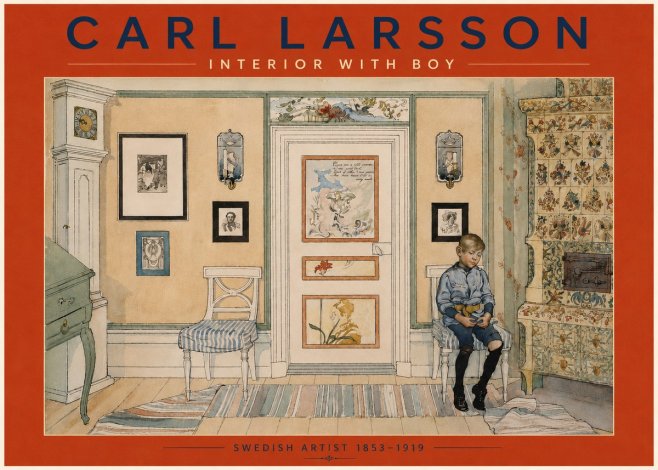 Carl Larsson Interior with Boy No4 - Poszter