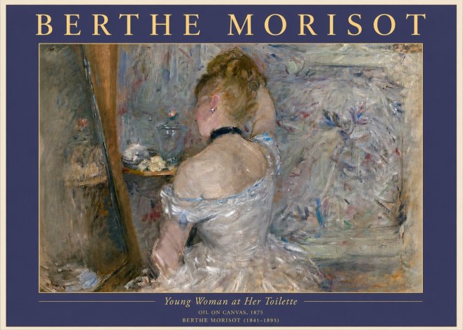 Berthe Morisot Young Woman at Her Toilette No6 - Poszter