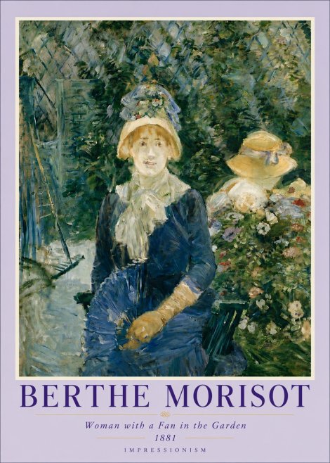 Berthe Morisot Young Woman with a Fan II No6 - Poszter
