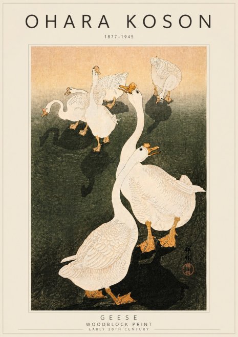 Ohara Koson Geese No4 - Poszter