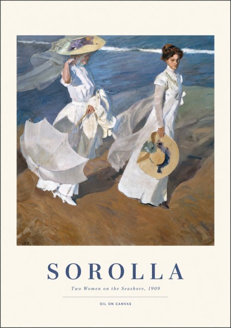 Sorolla Two Women on the Seashore, 1909 No1 - Poszter
