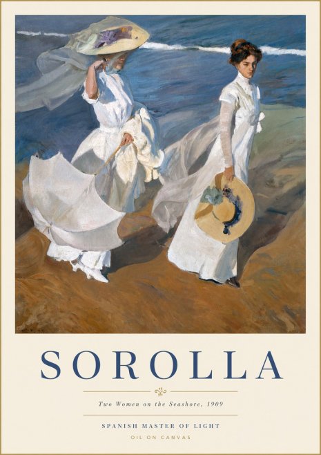 Sorolla Two Women on the Seashore, 1909 No6 - Poszter