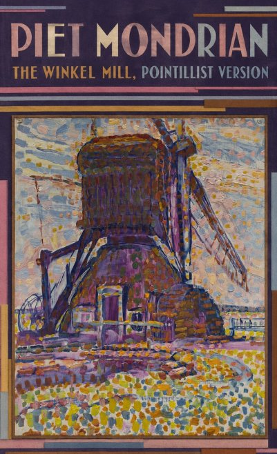 Piet Mondrian The Winkel Mill, Pointillist Version No6 - Poszter